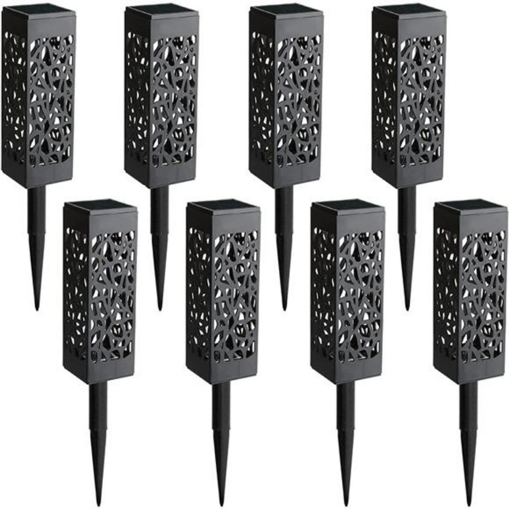 8 Pcs Solar Powered LED Garden Lights, Solar Path Lights Outdoor
